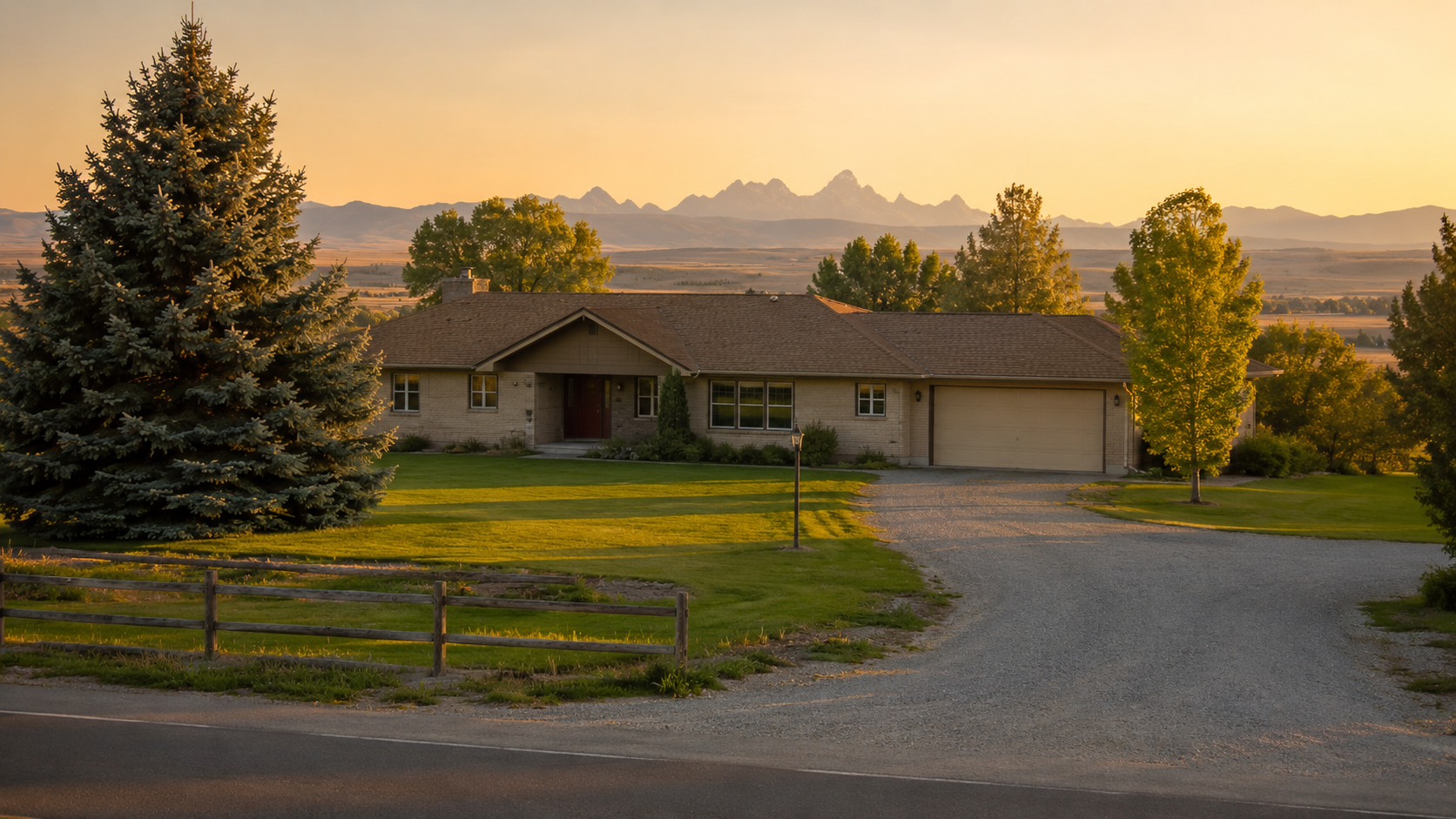 Inherited home for sale in Eastern Idaho, ranch-style property on a quiet residential street near Idaho Falls.